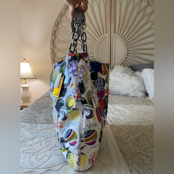 Coach RARE VINTAGE Poppy Handbag - Picture 3 of 14